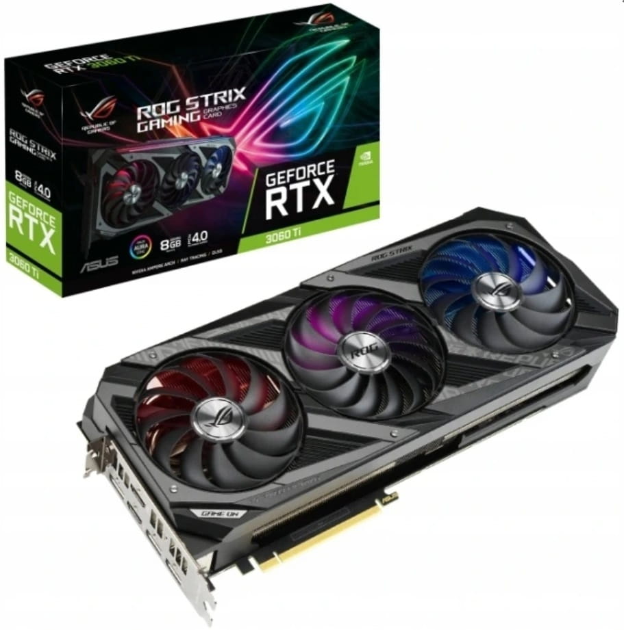 Karta graficzna Asus RTX 3060 Ti ROG STRIX OC 8GB - Komtek24